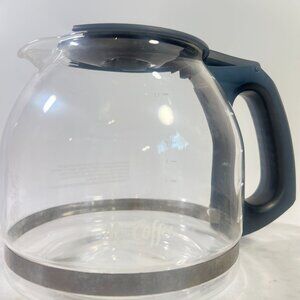 Mr. Coffee 12-Cup Replacement Glass Carafe Pot With Black Handle & Lid 5.5" tall